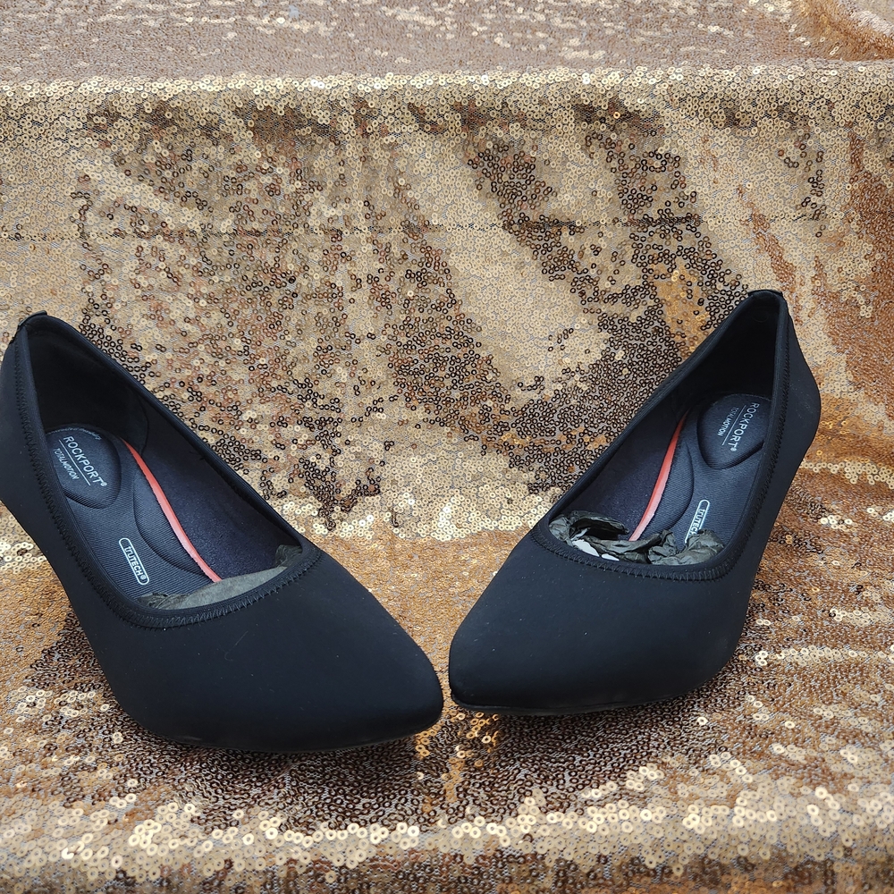Rockport Black TM Kaiya Low Heeled Pumps